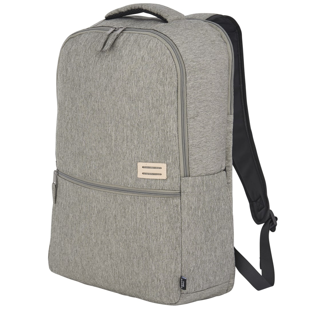 Front View of Gray THE GOODS™ Recycled 17" Laptop Backpack