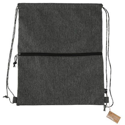 Front View of Gray Vila Recycled Drawstring