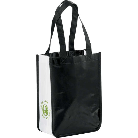 Black Gloss Laminated Non-Woven Gift Tote