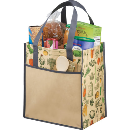 Big Grocery Vintage Laminated Non-Woven Tote