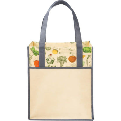 Big Grocery Vintage Laminated Non-Woven Tote