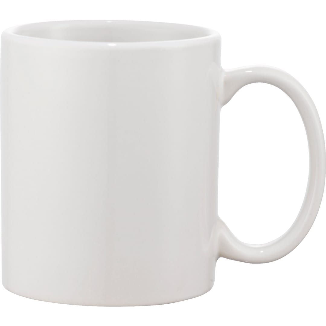 Front View of White Bounty 11oz Ceramic Mug