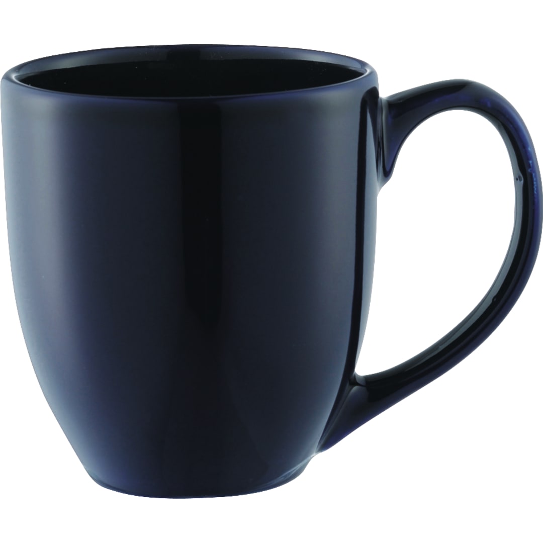 Front View of Black Zapata 15oz Ceramic Mug