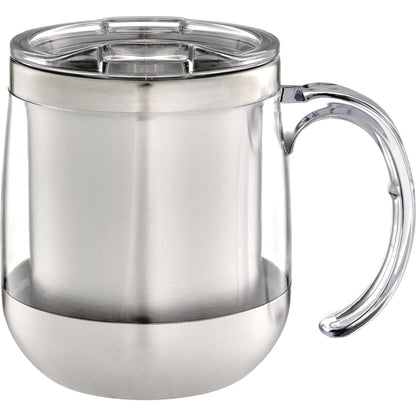 Front View of Clear Brew 14oz Desk Mug