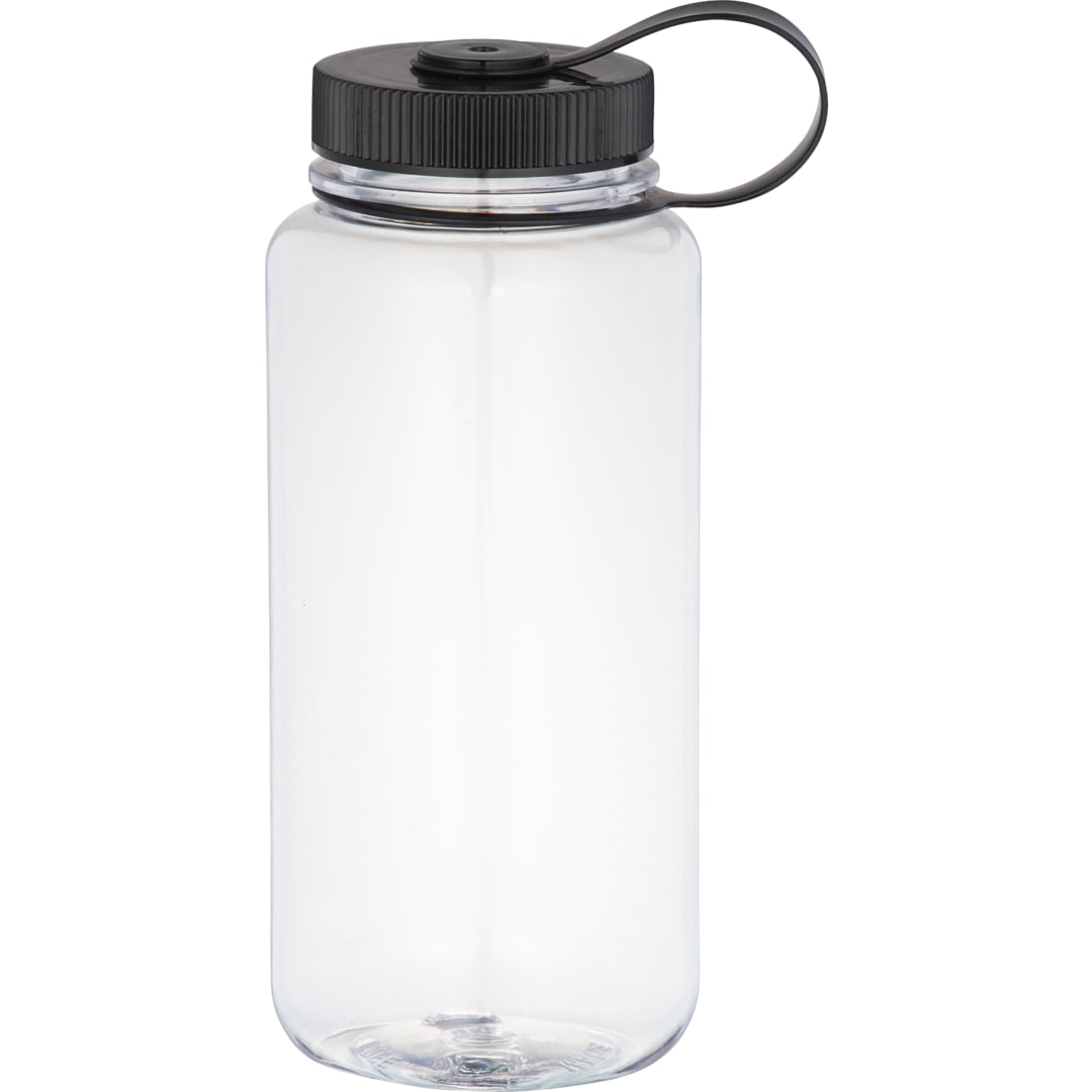 Front View of Clear Hardy 30oz Tritan Sports Bottle