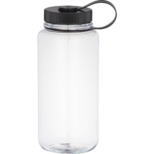 Front View of Clear Hardy 30oz Tritan Sports Bottle