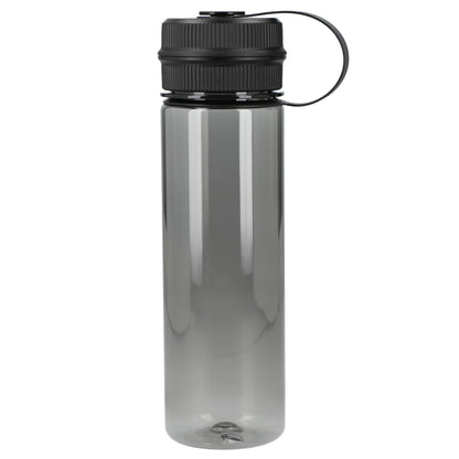 Front View of Gray Venture Recycled R-PET Sports Bottle 21oz