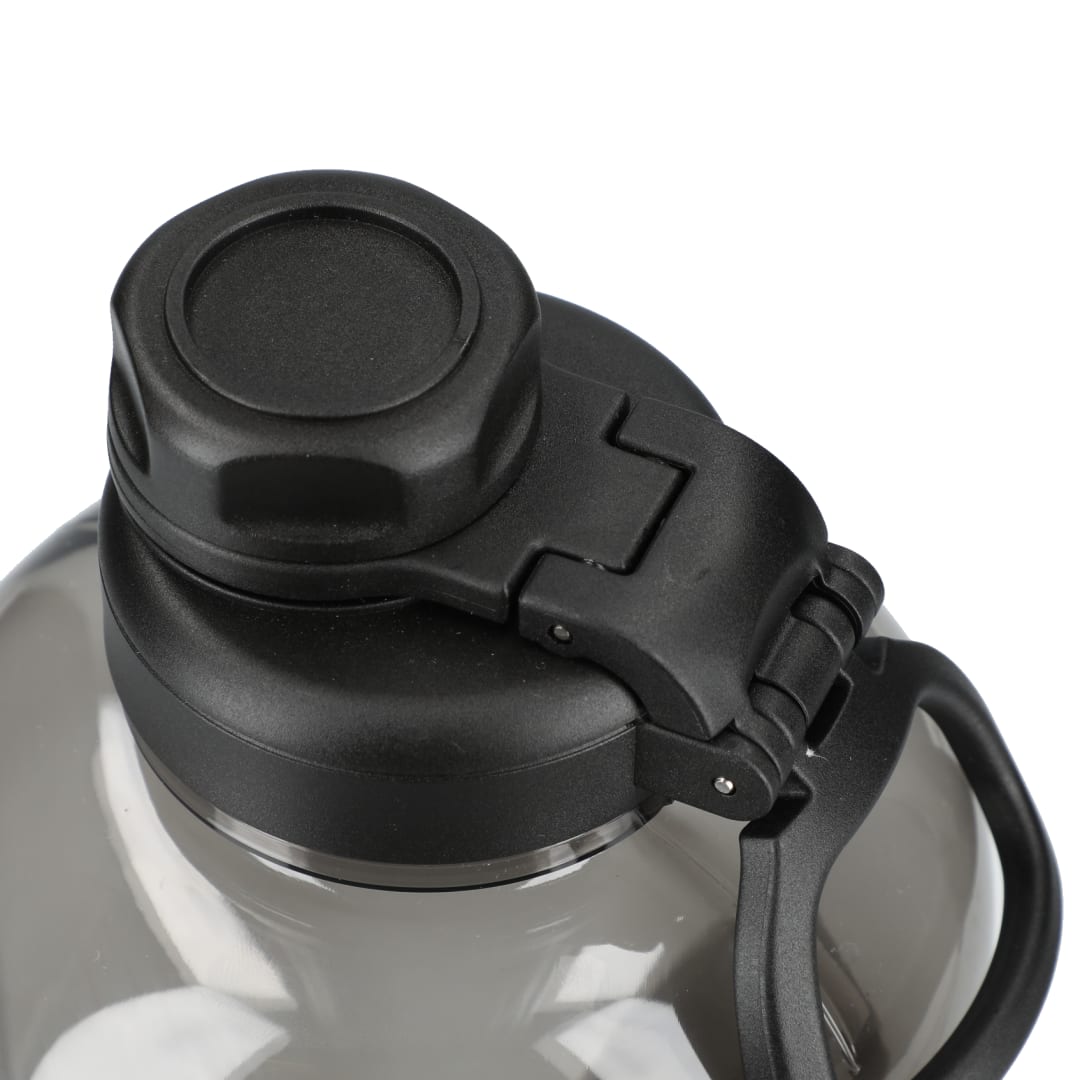 Left View of Gray Cena rPETG Recycled Sports Jug 64oz