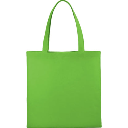Front View of Black Small Zeus Non-Woven Convention Tote