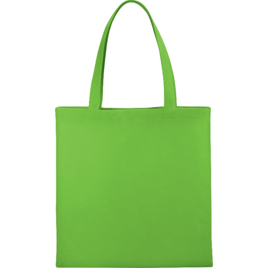 Front View of Black Small Zeus Non-Woven Convention Tote