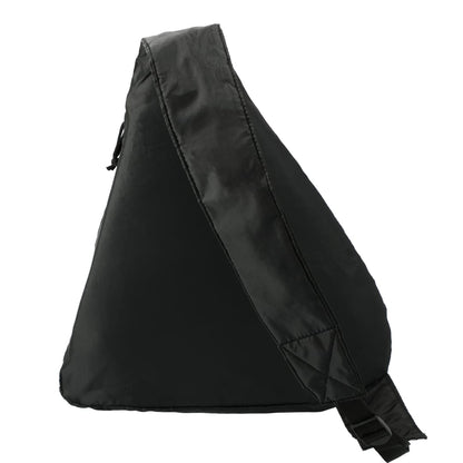 Front View of Black Downtown Sling Backpack