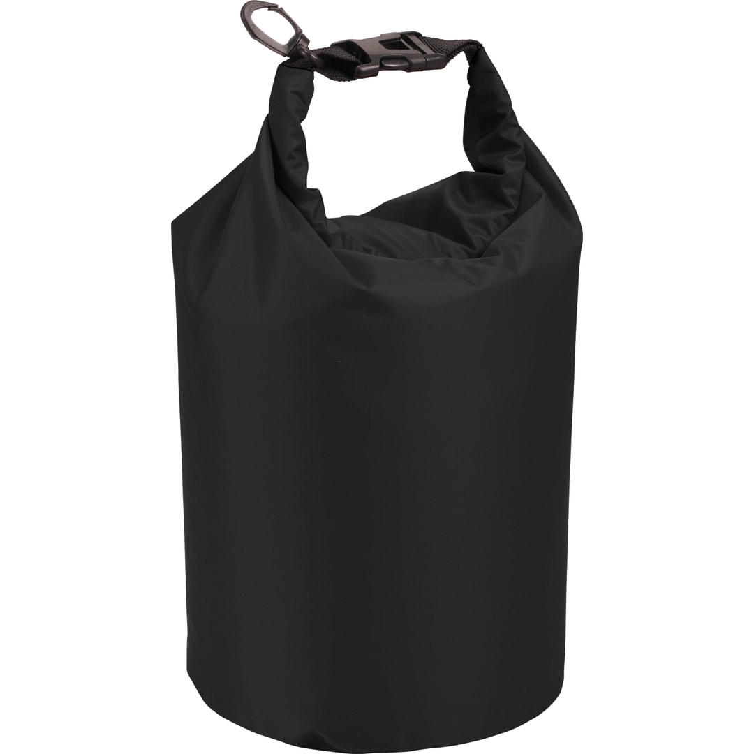 Front View of Black Survivor 5L Waterproof Outdoor Bag