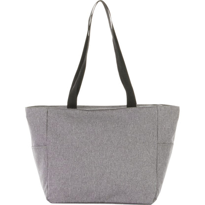 Front View of Black Essential Zip Convention Tote