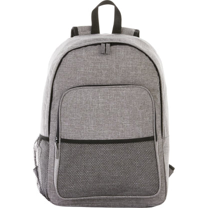 Front View of Gray Brandt 15" Computer Backpack