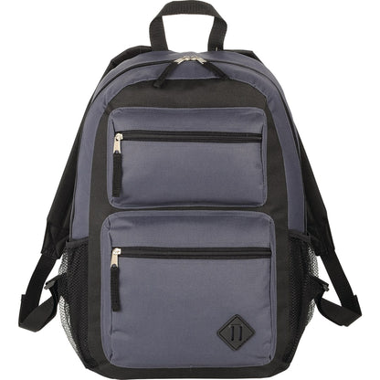 Gray Double Pocket Backpack