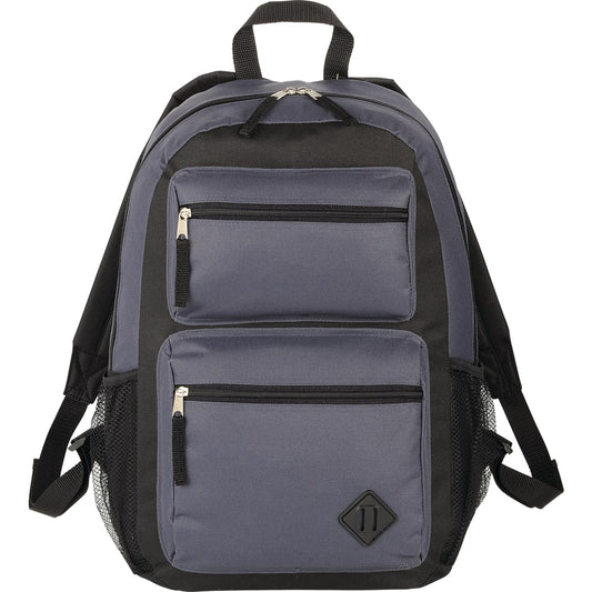 Gray Double Pocket Backpack