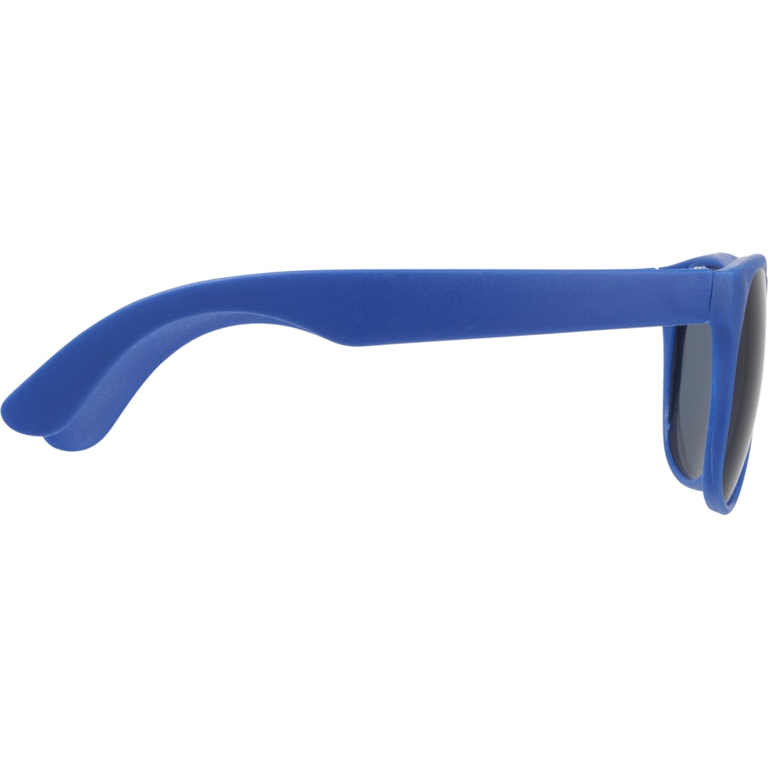 Blue Solid Retro Sunglasses