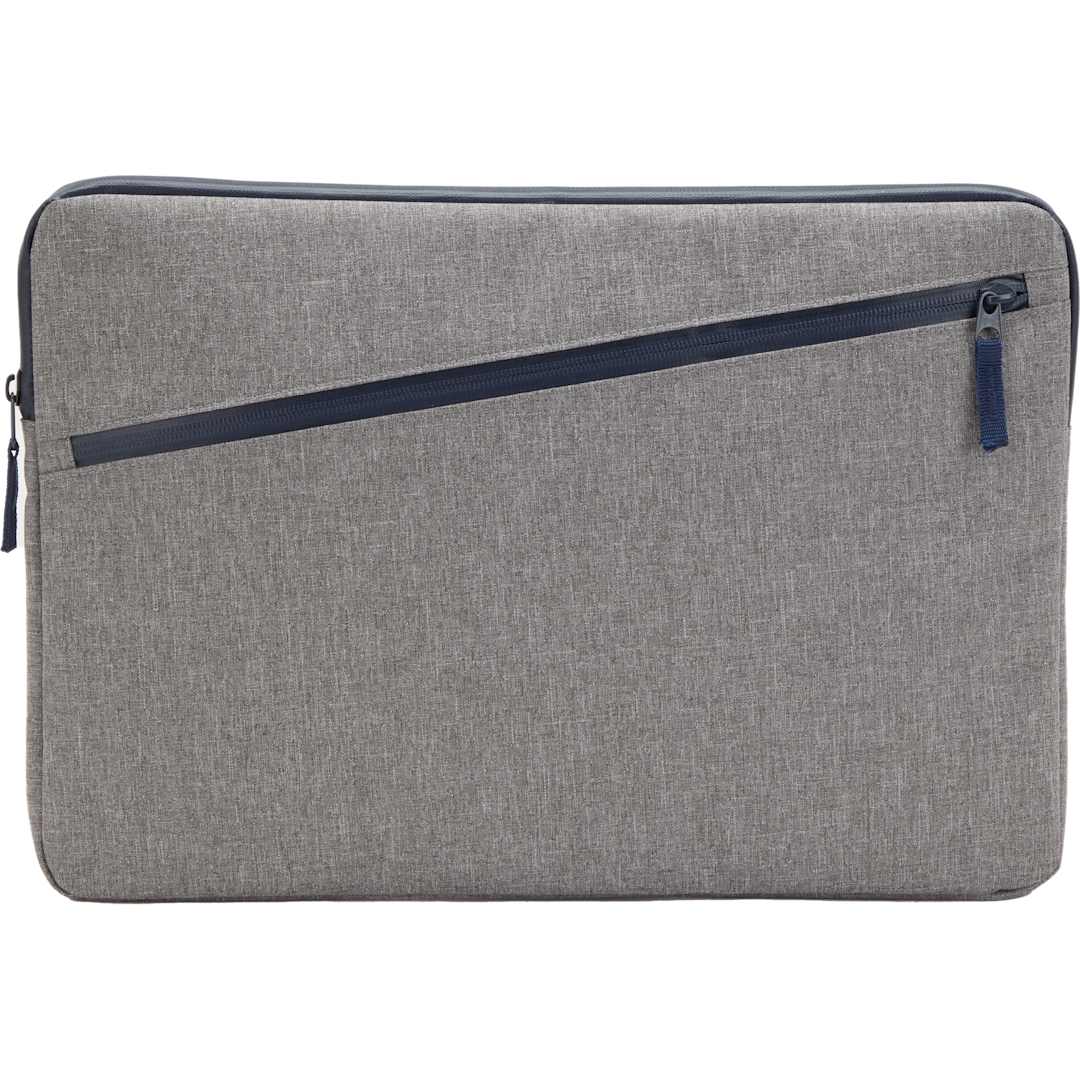 Front View of Gray Angle Recycled 17" Laptop Sleeve