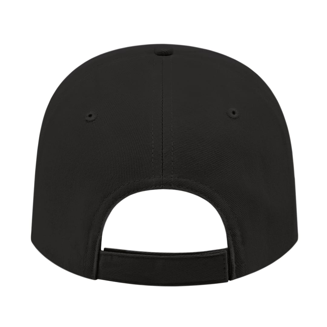 Front View of Black Cap America Lightweight Structured Low Profile Cap