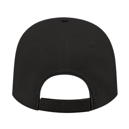 Front View of Black Cap America Lightweight Structured Low Profile Cap