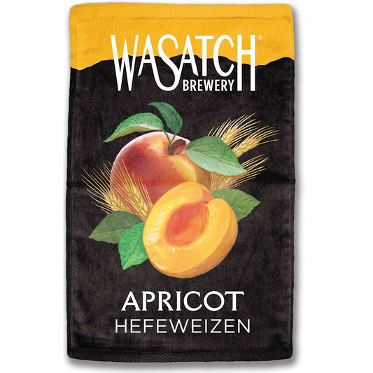 Front View of White Colorfusion Golf Towel