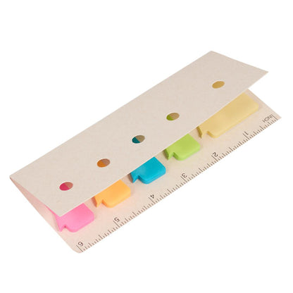 Recycled Milk Carton Sticky Notes & Ruler Pad