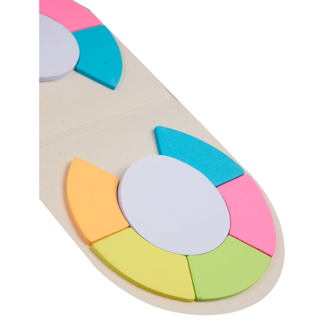 Recycled Milk Carton Round Sticky Notes Pad