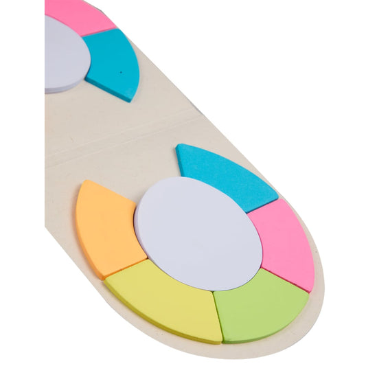 Recycled Milk Carton Round Sticky Notes Pad