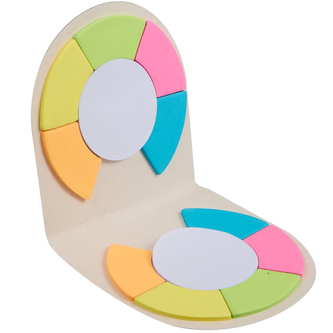 Recycled Milk Carton Round Sticky Notes Pad