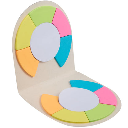 Recycled Milk Carton Round Sticky Notes Pad