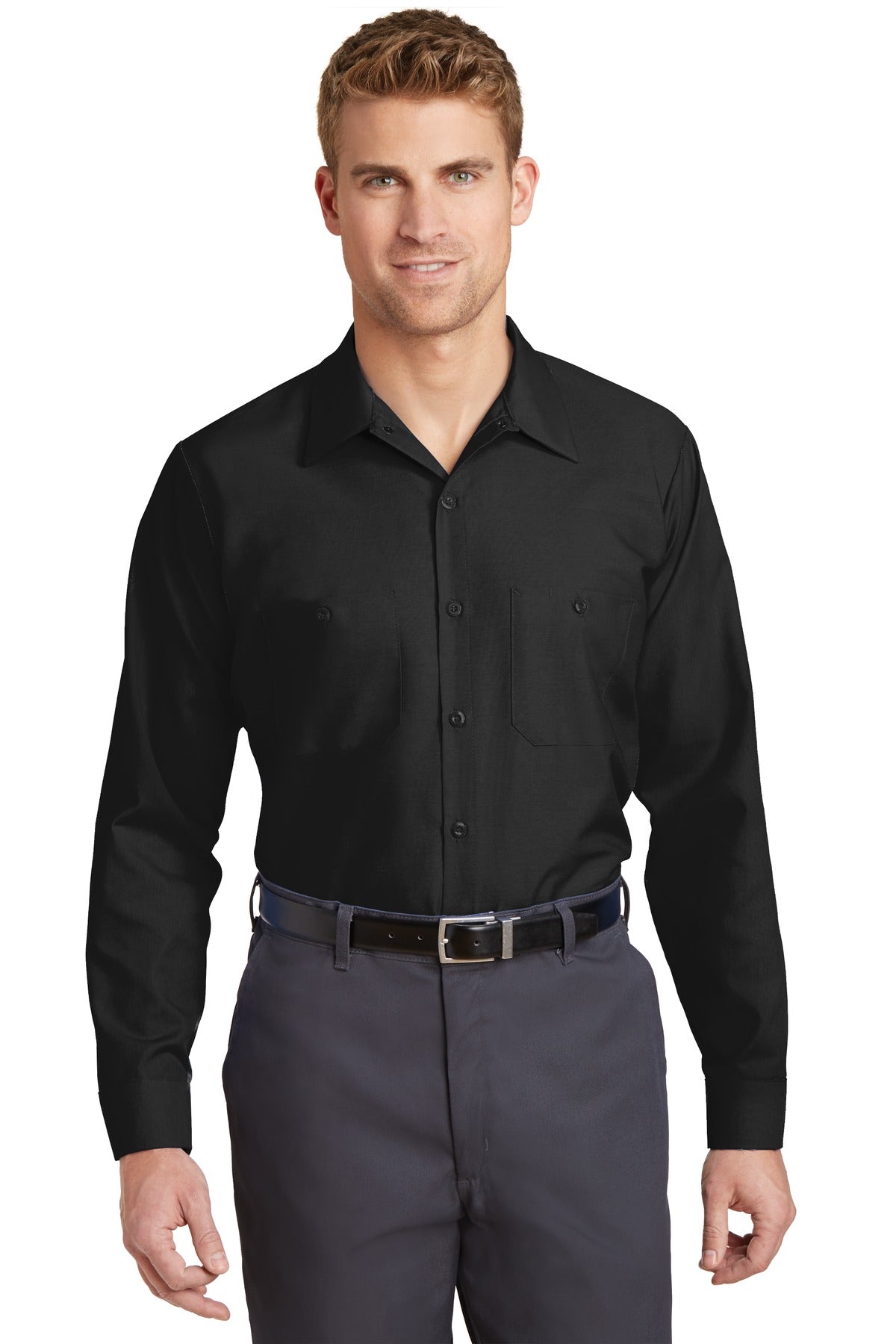 SanMar SP14LONG_black_model_front_042015.jpg