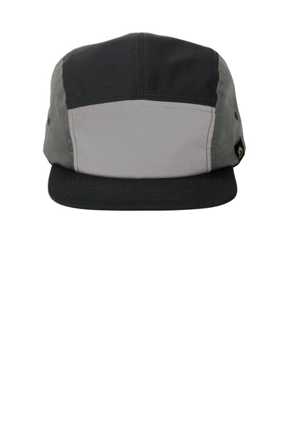 Front View of Bk/Ch/Gray LIMITED EDITION Spacecraft Colorblock Cap SPC6