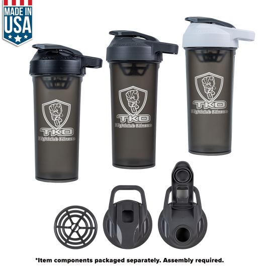 Black 27 Oz U.s.a. Made Protein Sport Shaker Bottle