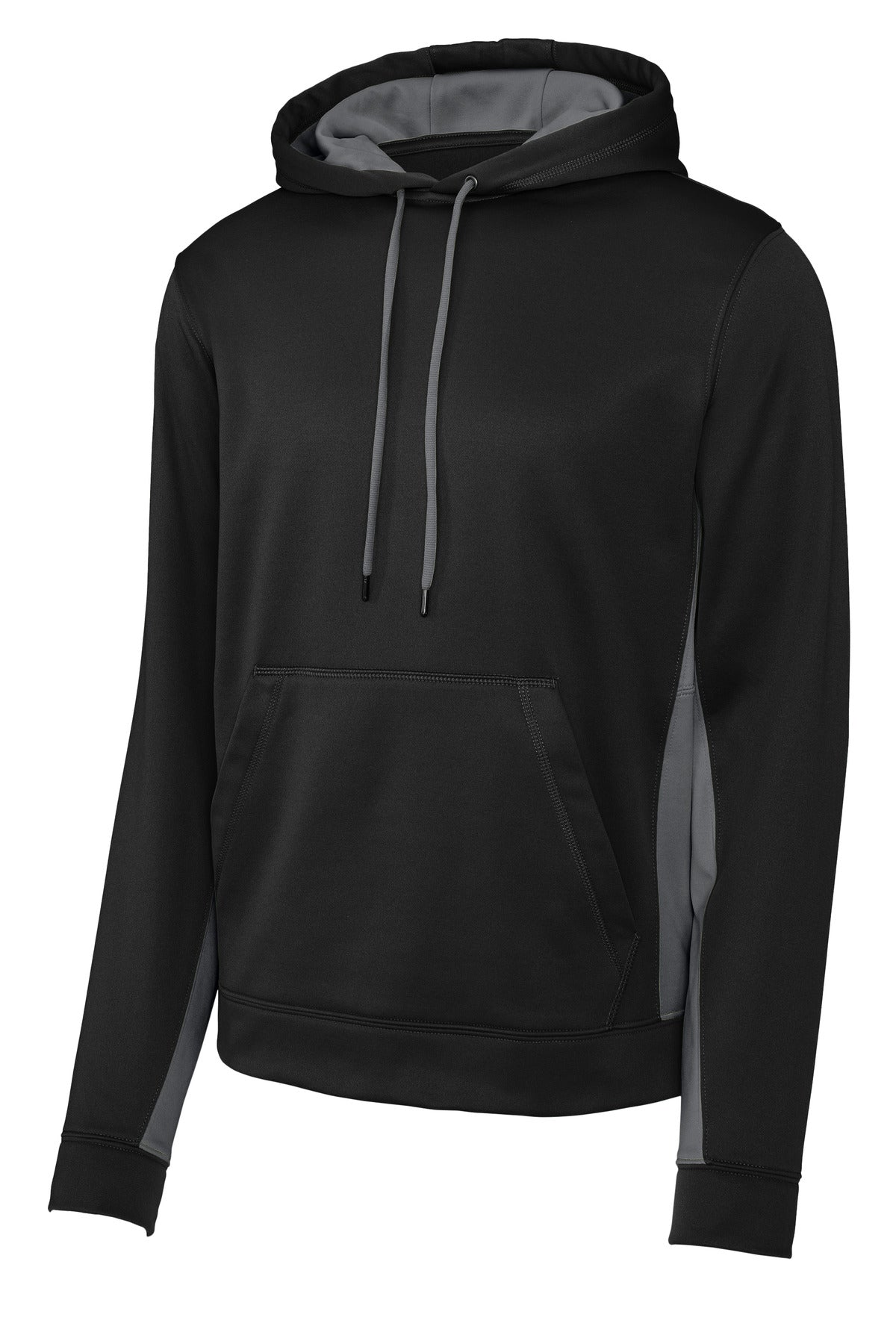 Sport-Tek Sport-Wick Fleece Colorblock Hooded Pullover. ST235
