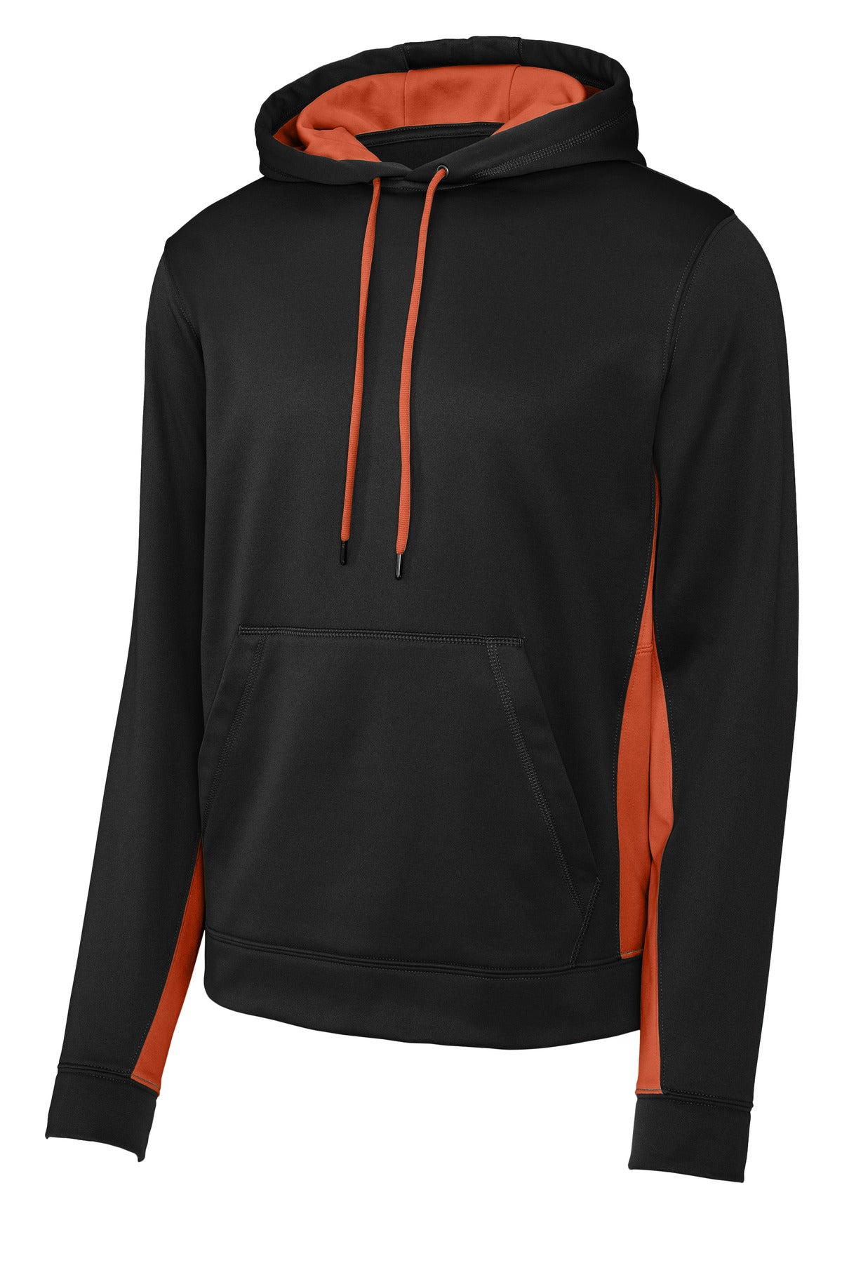 Sport-Tek Sport-Wick Fleece Colorblock Hooded Pullover. ST235