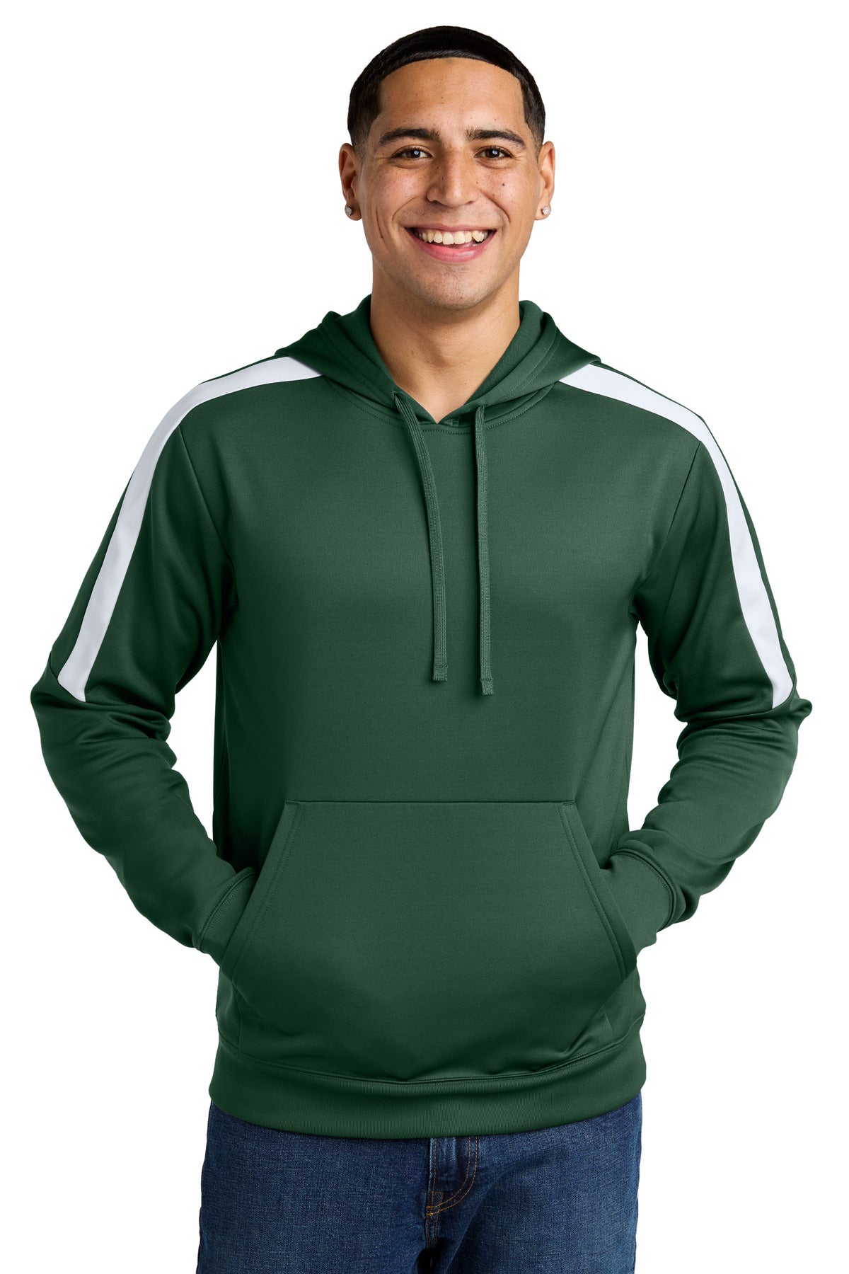 SanMar ST255_forestgreenwhite_model_front.jpg