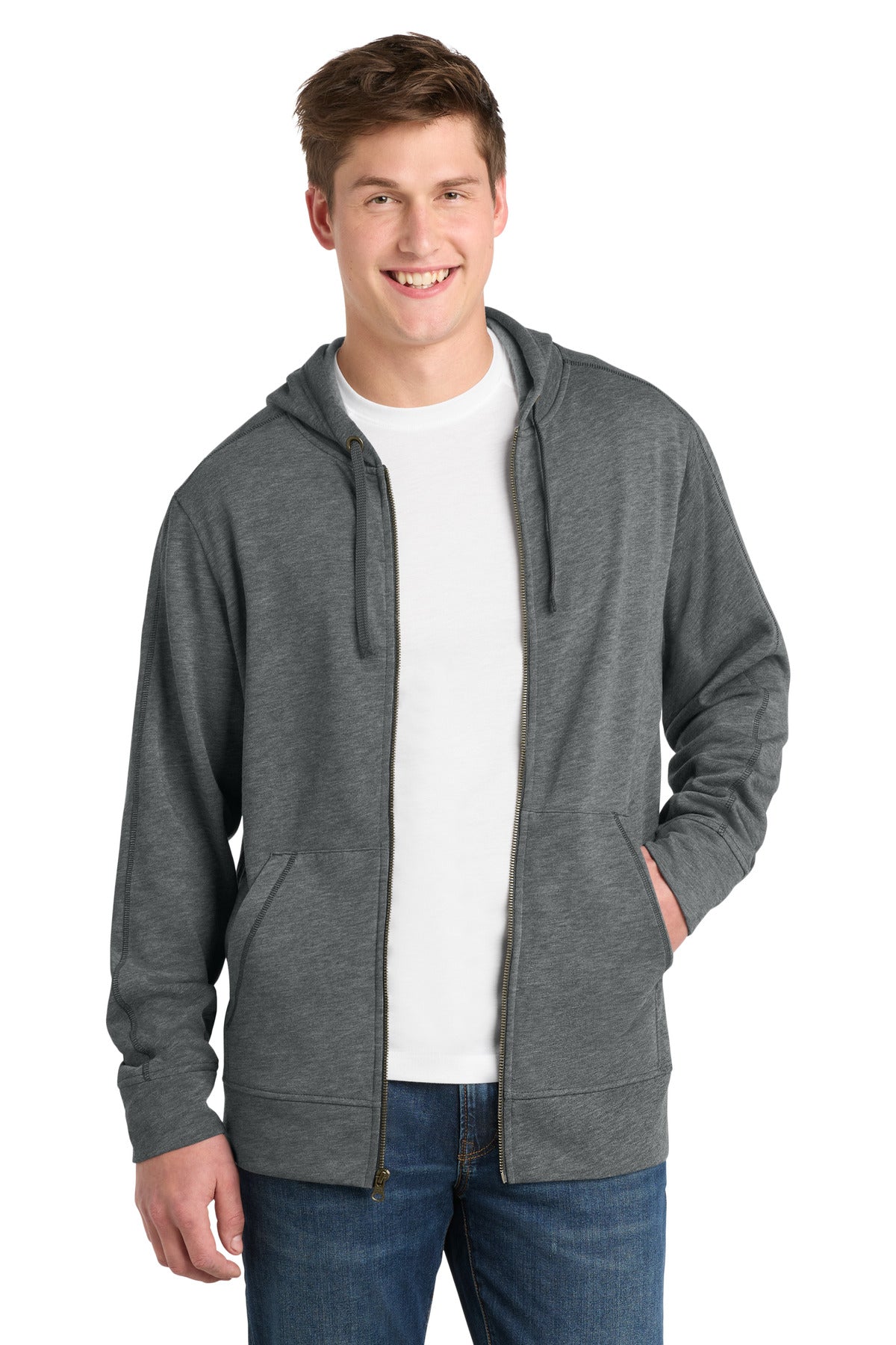 SanMar ST293_darkgreyheather_model_front.jpg