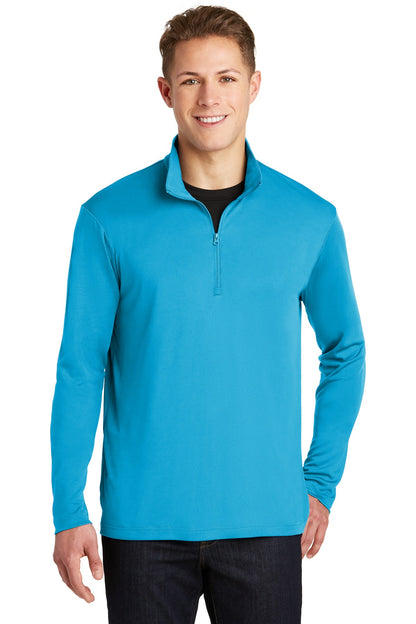 Front View of Atomic Blue Sport-Tek PosiCharge Competitor 1/4-Zip Pullover. ST357  - XS