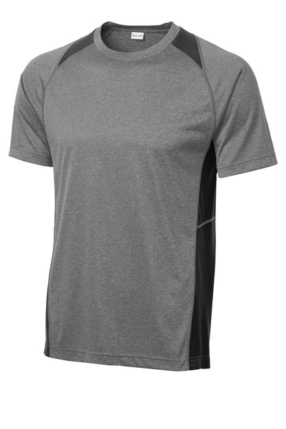 Sport-Tek Heather Colorblock Contender Tee. ST361