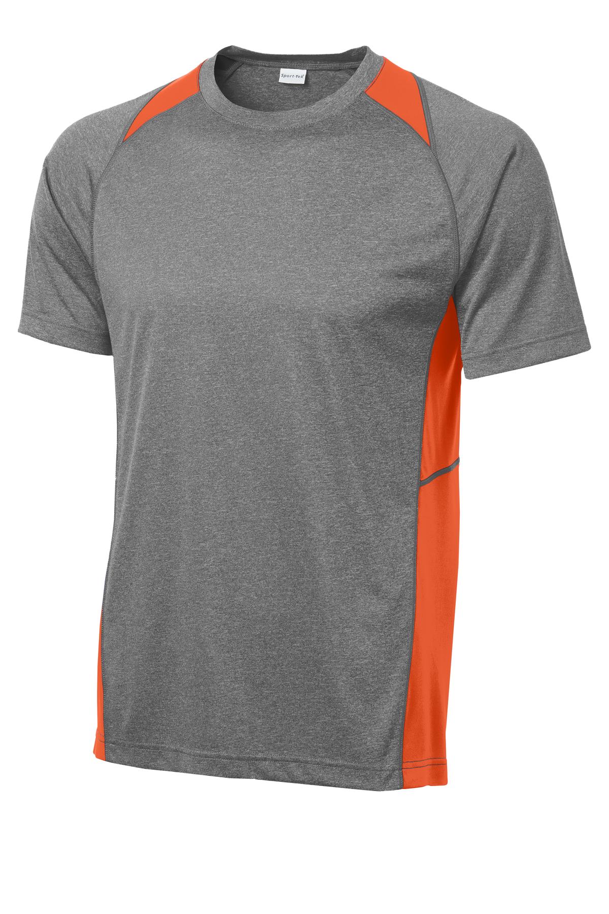 Sport-Tek Heather Colorblock Contender Tee. ST361