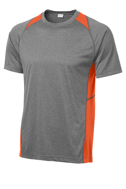Sport-Tek Heather Colorblock Contender Tee. ST361