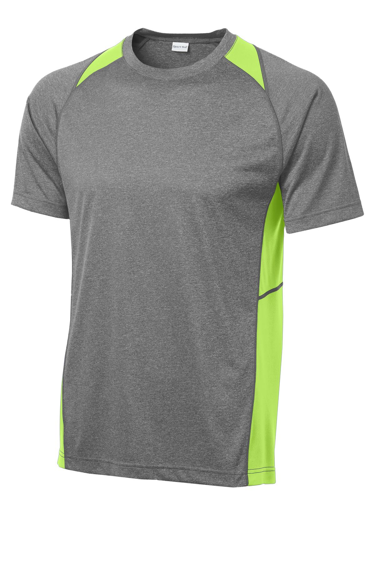 Sport-Tek Heather Colorblock Contender Tee. ST361