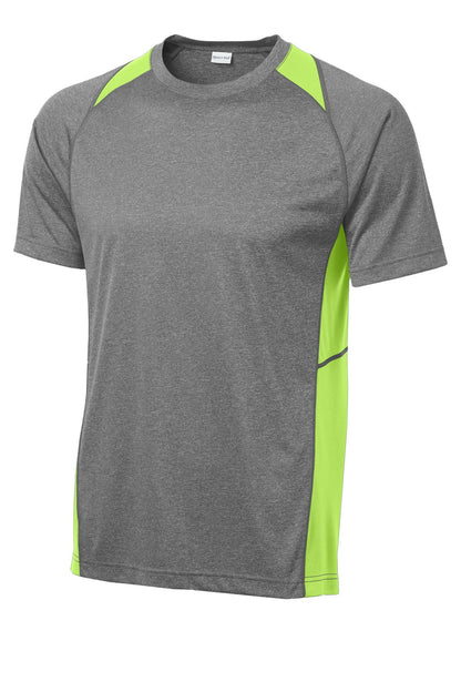 Sport-Tek Heather Colorblock Contender Tee. ST361