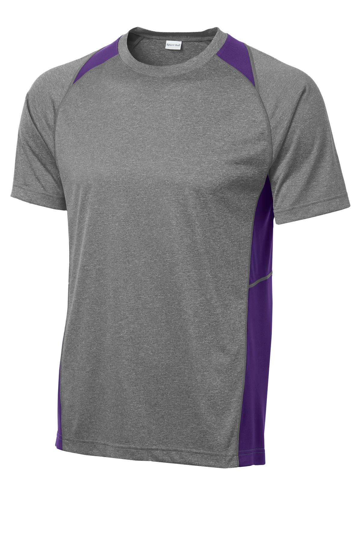 Sport-Tek Heather Colorblock Contender Tee. ST361