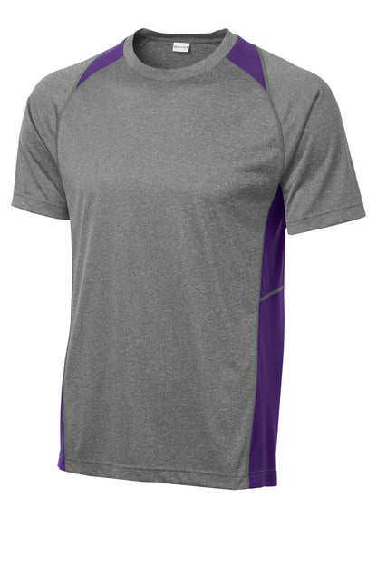 Sport-Tek Heather Colorblock Contender Tee. ST361