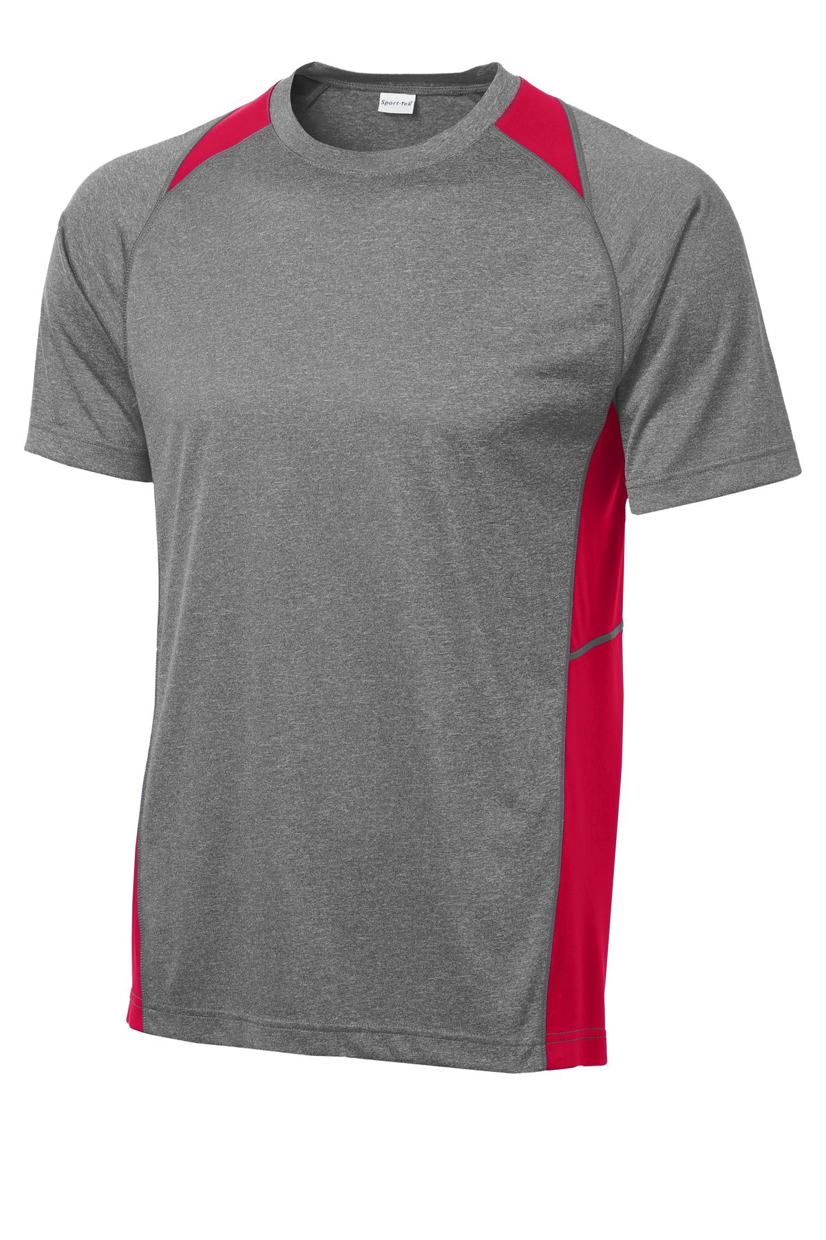 Sport-Tek Heather Colorblock Contender Tee. ST361