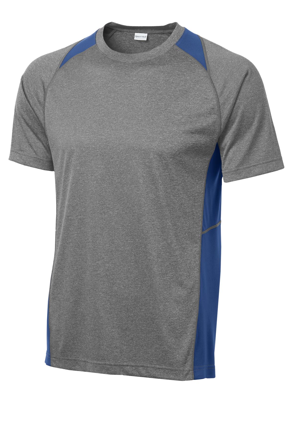 Sport-Tek Heather Colorblock Contender Tee. ST361