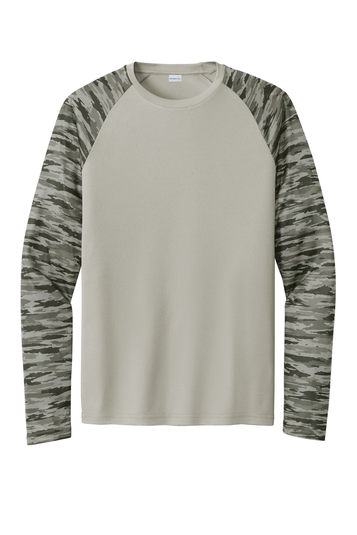 Sport-Tek Drift Camo Colorblock Long Sleeve Tee ST376LS