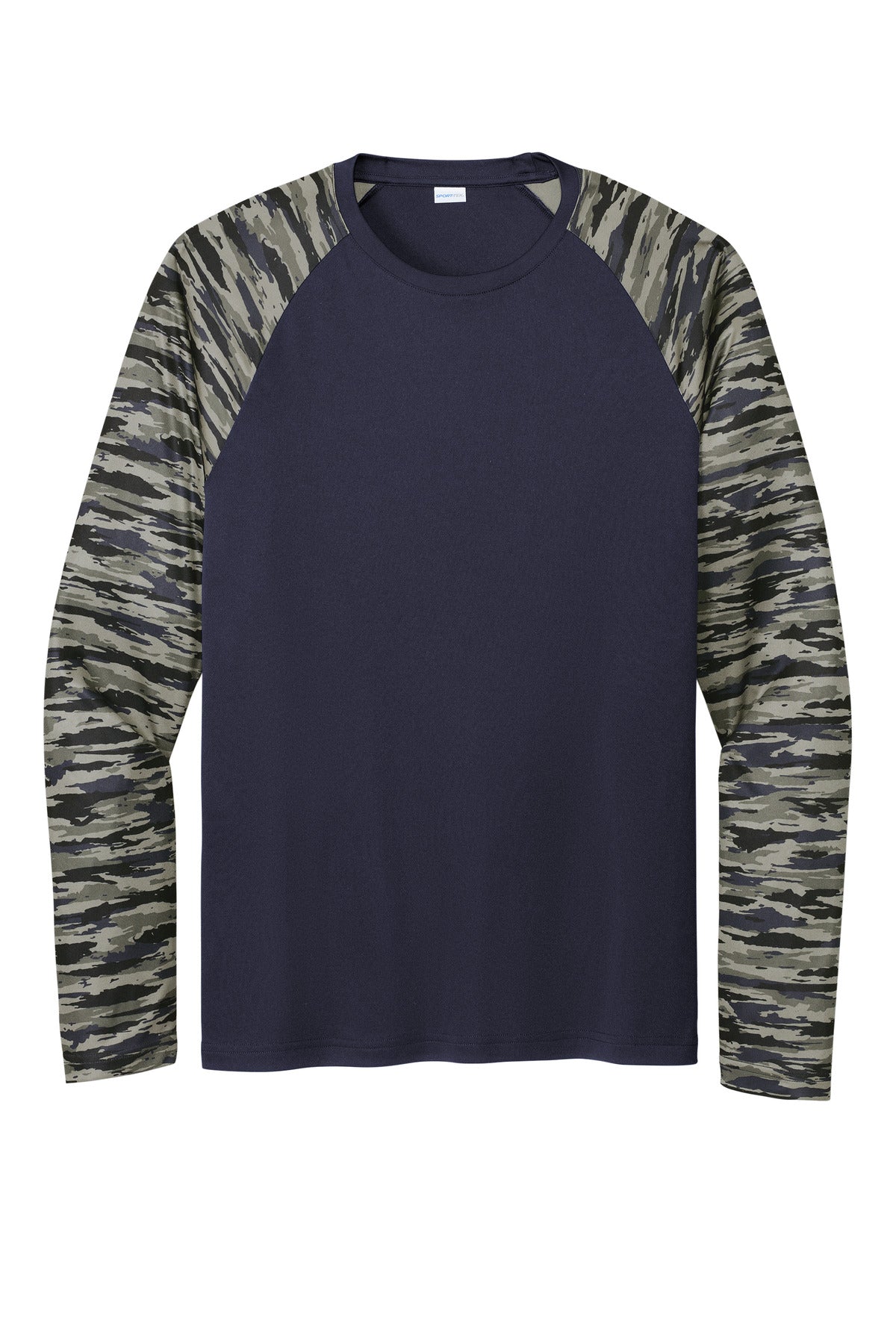 Sport-Tek Drift Camo Colorblock Long Sleeve Tee ST376LS