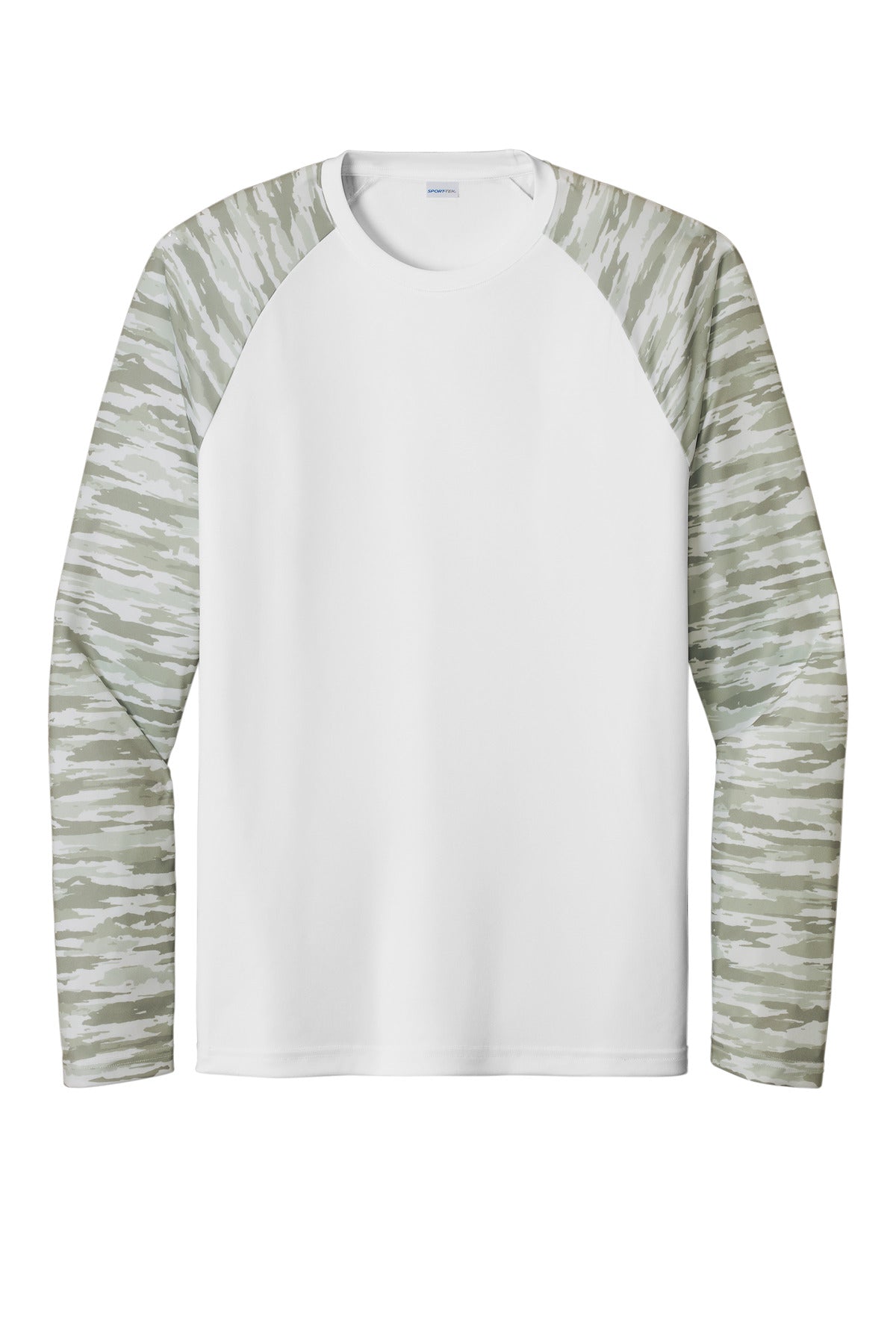 Sport-Tek Drift Camo Colorblock Long Sleeve Tee ST376LS